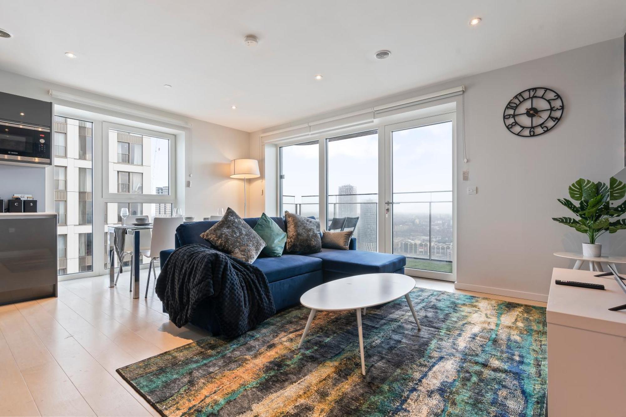 Elegant 2br Flat On 20th Floor Near Many Attractions Appartamento Londra